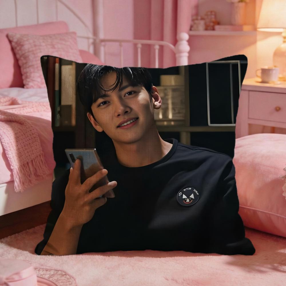 Ji Chang WWook Kpop Cushion Cover Premium Comfort Reversible Pillow Cove Two In One Design For Any Room  Car Interior