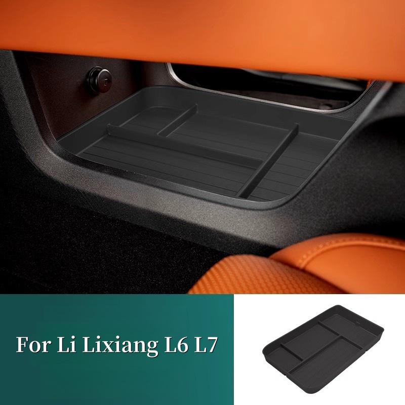 For Li Lixiang L6 L7 2024 ABS Car Under Center Console Organizer Storage Armrest Storage Box Auto Styling interior Accessories