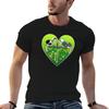 Psychobilly Heart Tshirt Labor Work Casual Tshirt