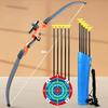 New 92cm Bow And Arrow Toy Set For Children Archery Practice Recurve Outdoor Sorts Shooting Toy with Target Boys Kids Gifts