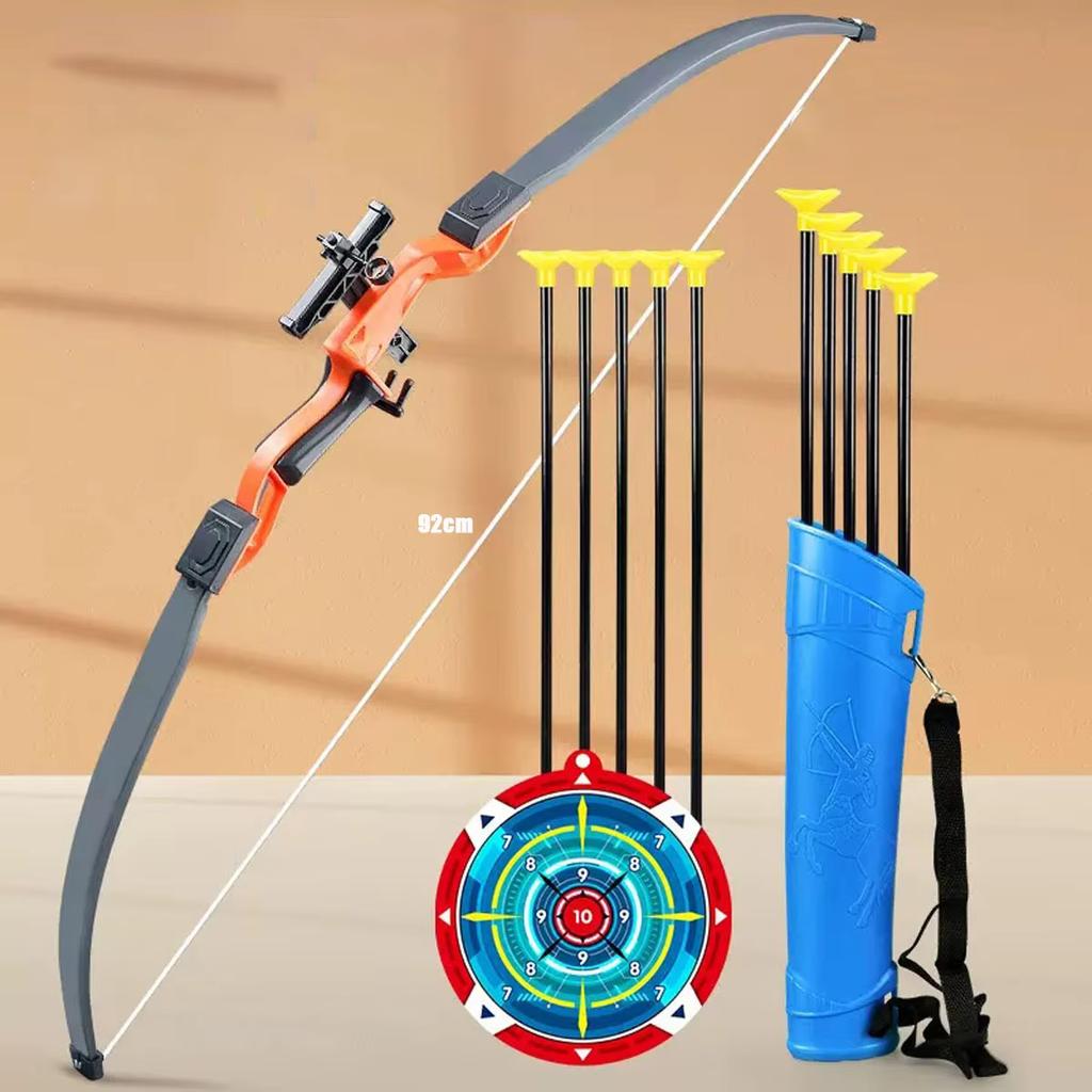 New 92cm Bow And Arrow Toy Set For Children Archery Practice Recurve Outdoor Sorts Shooting Toy with Target Boys Kids Gifts
