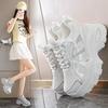 Small thick-soled dad shoes 22 new breathable mesh casual inner height-increasing sports shoes show small feet
