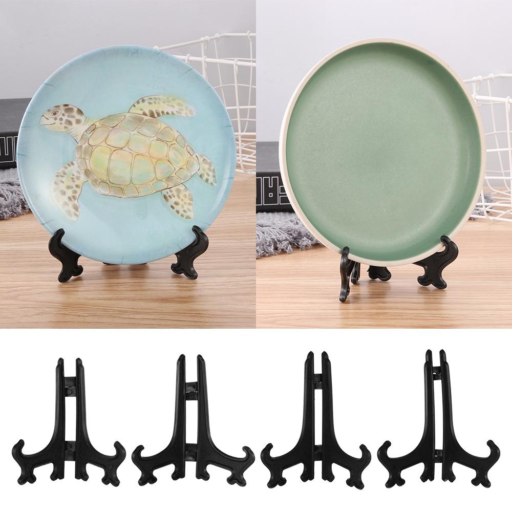 5PCS Fashion Plastic Picture Pedestal Storage Holders Photo Frame Display Stand Stander Dish Rack
