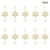 Runtow 10pcs Christmas Snowflake Hook 2025 Merry Christmas Decor for Home Christmas Tree Ornaments Xmas Navidad Gifts New Year