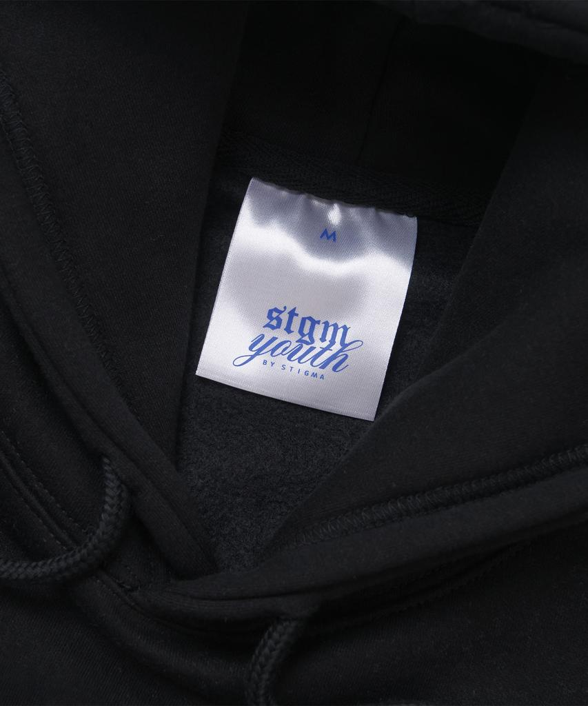 [Stgm Youth] Tiger Crop Hoodie Blk