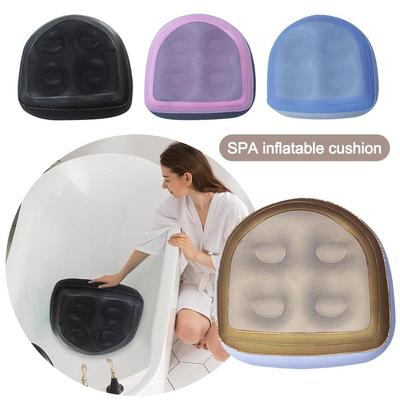 PVC Whirlpool Sitzerhöhung Aufblasbar mit Saugnapf Spa Sitzerhöhungsmatte Heim Entspannung Rutschfeste Badewannen-Spa-Unterlage