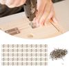Set of 50 For Small Solid Brass Butt Hinges for Craft Doors Jewelry Repair Model Making Storage Box Creation and General Use