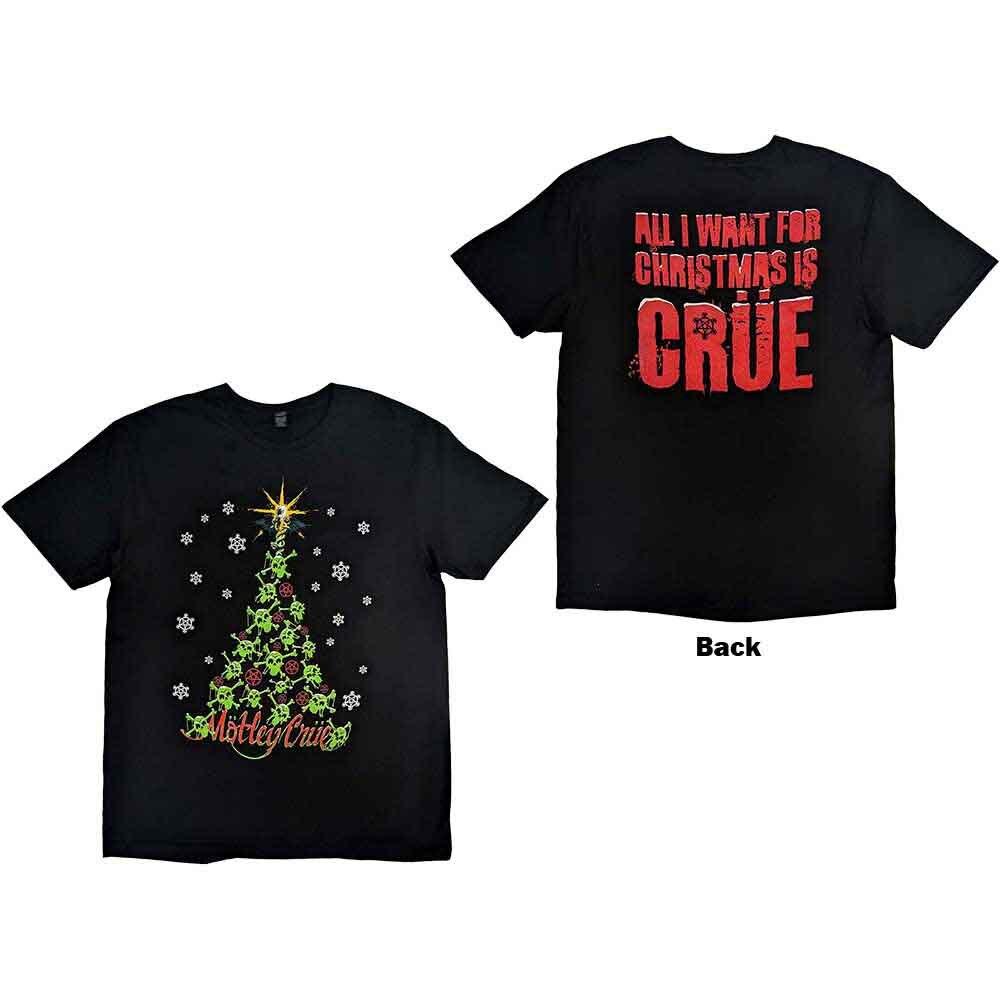 Motley Crue Xmas Crue T-Shirt Black New Unisex T-Shirt L
