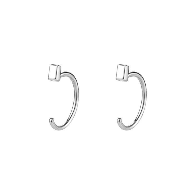 Gothic Silber Farbe Dornen Hoops Ohrringe Für Frauen Männer Teenager Luxus Neue Mode Trendy Party Schmuck Ästhetische Zubehör