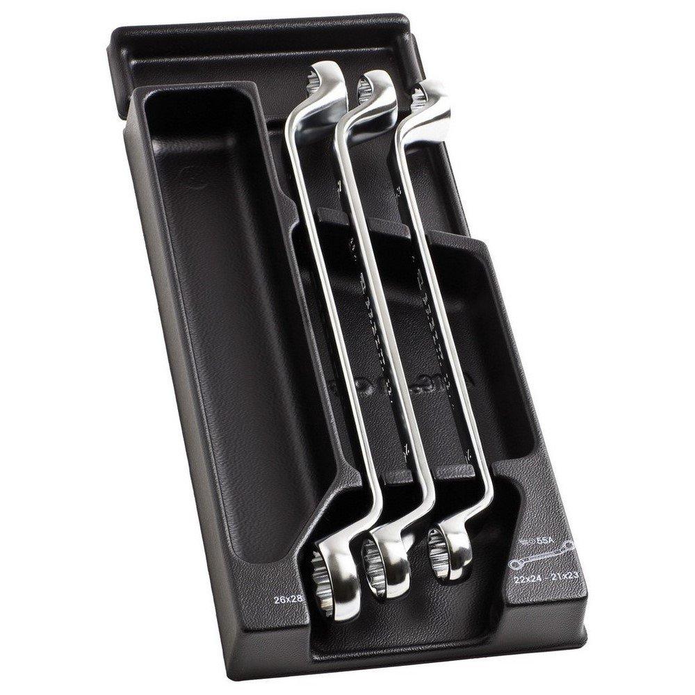 

FACOM Offset Box Deep Tray Wrench, Double-Ended Wrench, 7-Piece Set, 22-28mm, MOD.55-2