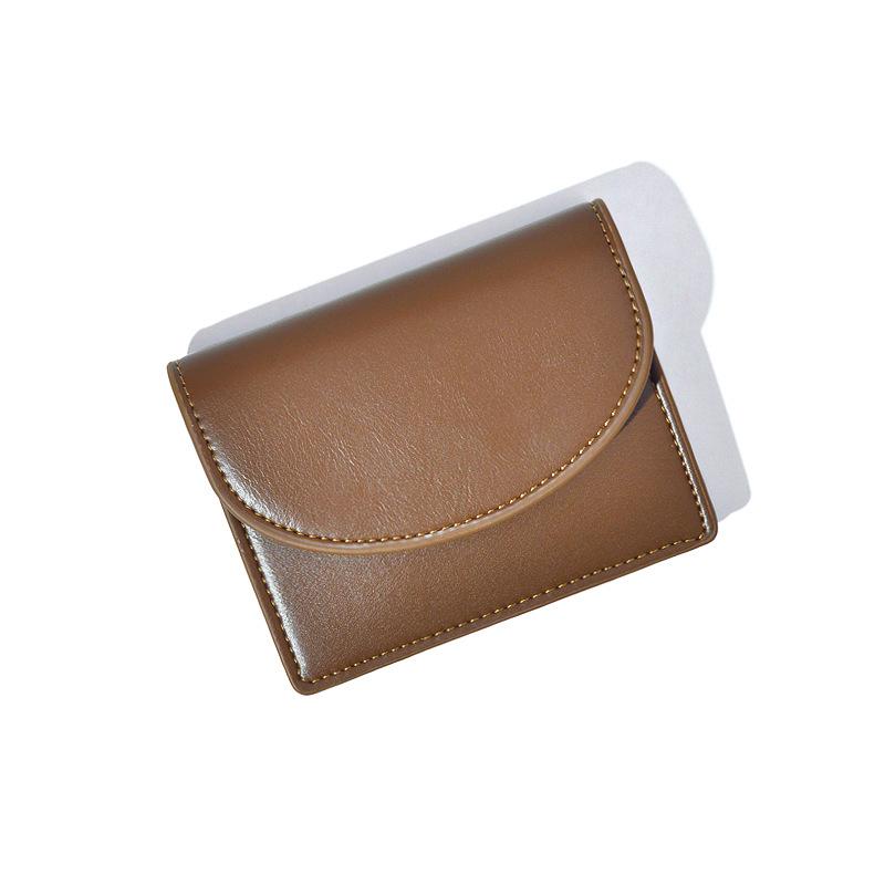 Women'S Change Bag Student, Solid Color Simple Card Bag, Multi-Functional Mouth Red Envelope, Large-Capacity Wallet.