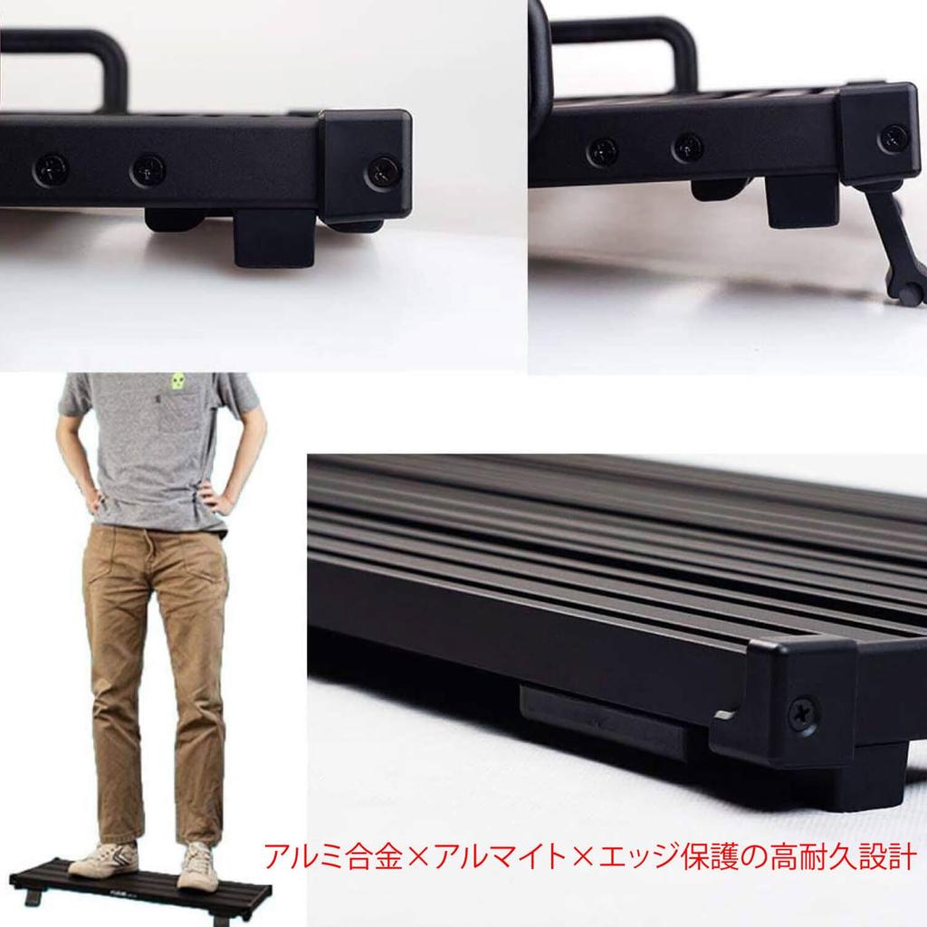 Guitto Strong Aluminum Alloy Frame Pedalboard 515 X 332 X Lightweight, 30-75mm GPB-02