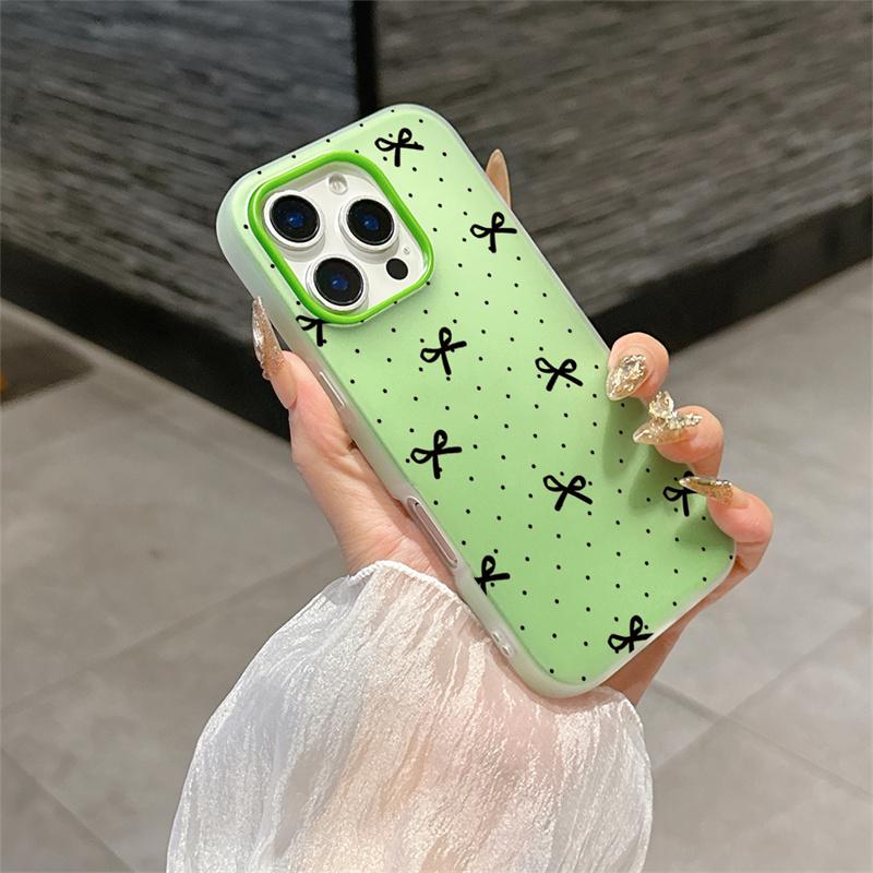 Etui z Kropkami Serce Kokardka Dla Honor 400 Lite Pro 90 Lite 5G X9D X7B X9B Magic 6 Lite Matowe 2 w 1 Galaretkowe Pokrowiec