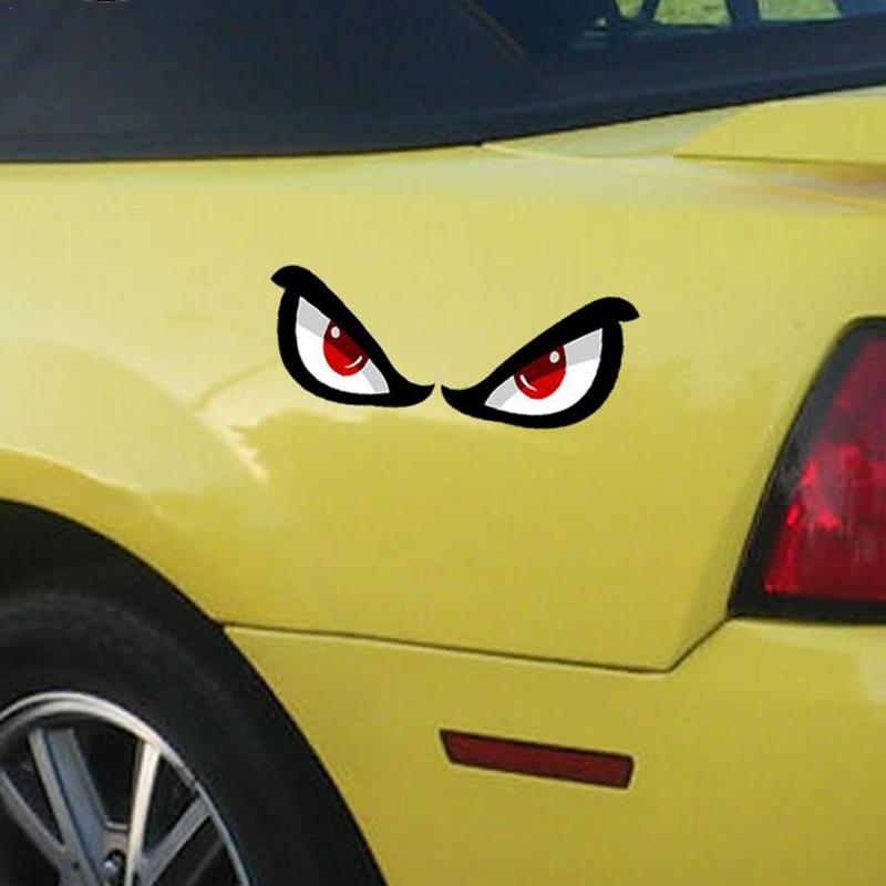 Car Reflective Stickers Simulation Shark Eye Sticker Peeking Sticker Self-Adhesive Waterproof Car Decals for Window Motorcycle