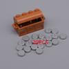 MOC City Treasure Series Set Accessories Building Blocks Gold Ore Silver Crystal Diamond Box Gold Key Dollar Cash Brick Kid Toys