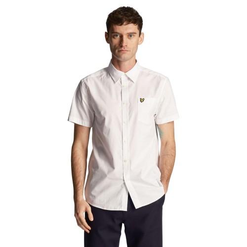 Lyle & Scott Men's Plain Poplin Short-Sleeved Shirt
