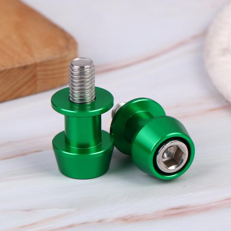 2 Stuks 8/10 Mm Aluminium Motorfiets Stand Swingarm Spoelen Slider Stand Schroef Swingarm Motorfiets Accessoire