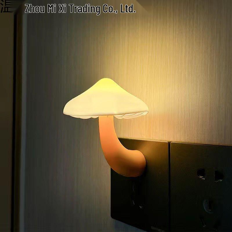 Mushroom LED Night Light with Sleep Sensing for Baby Feeding