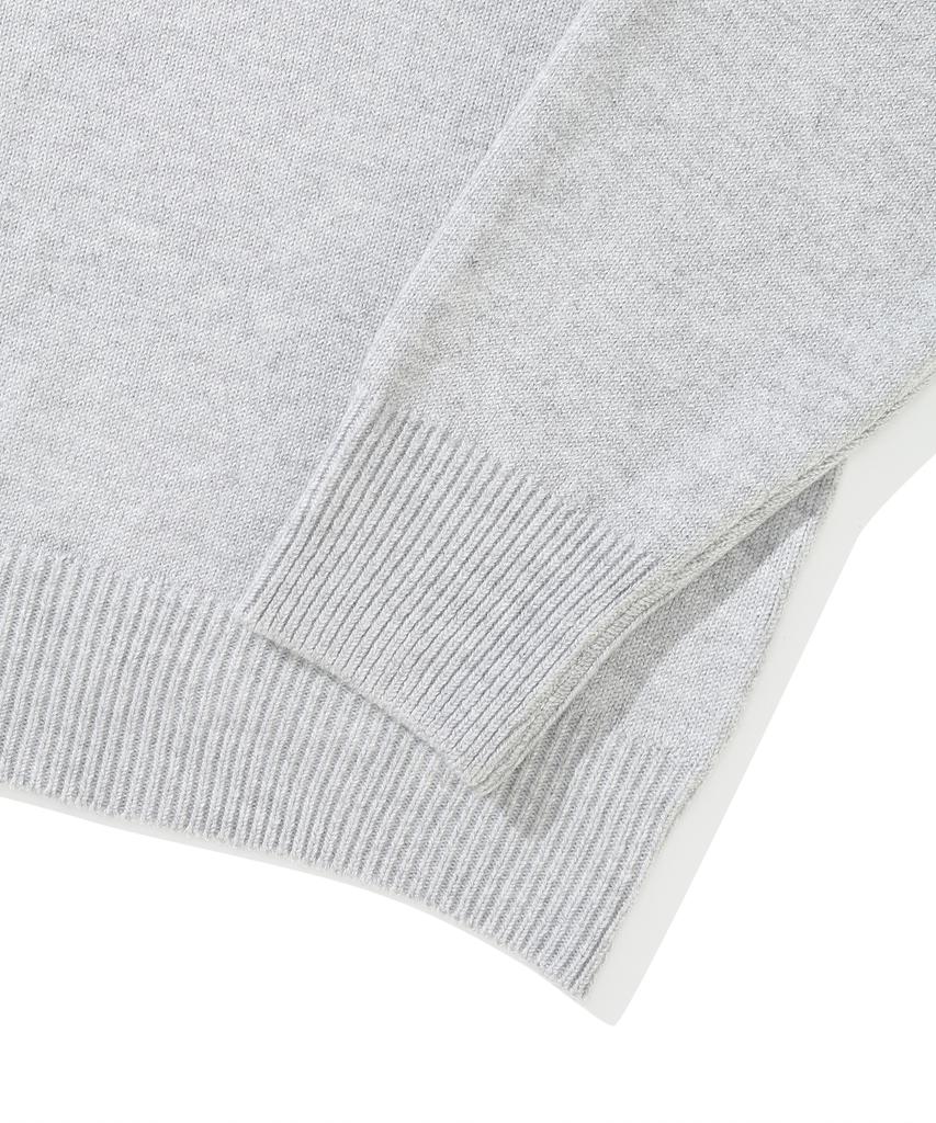 COLUMBIA UNIVERSITY 1754 Crown Over-Fit Half Sweater Light M Gray