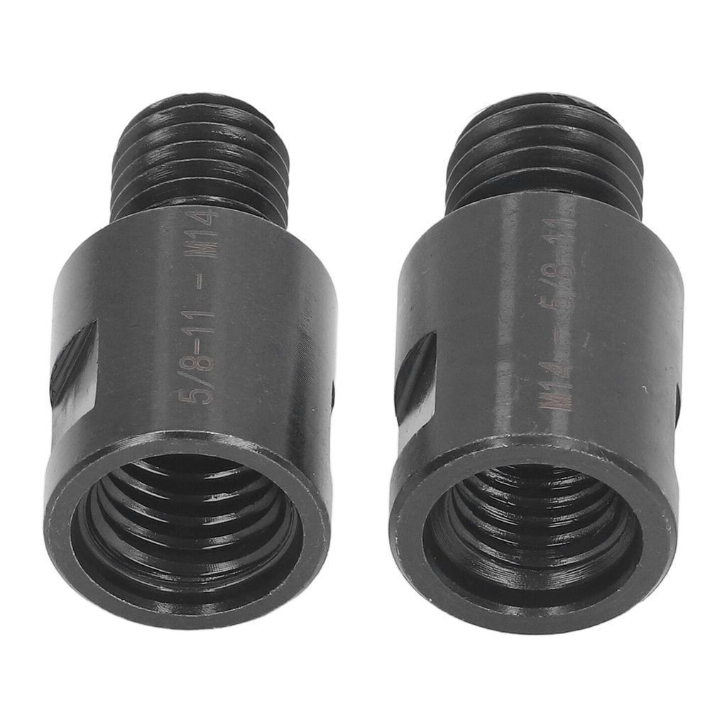 2Pcs Thread Adapter Thread Conversion Adapter 5 8in to M14 M14 to 5 8in for Lathe Drill