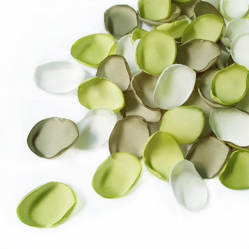 

Свадебные лепестки роз из шелка с опаленным краем - Ручная работа, декоративная имитация Handcrafted Burned Edge