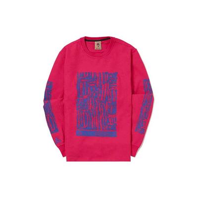 Nike ACG Series Waffle Print Casual Pullover Long-Sleeve Sweatshirt Men Tops Rose-Red BQ7205-666