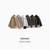 2024 Autumn Women's European-American Scarf-Embellished Wool Knit Cardigan