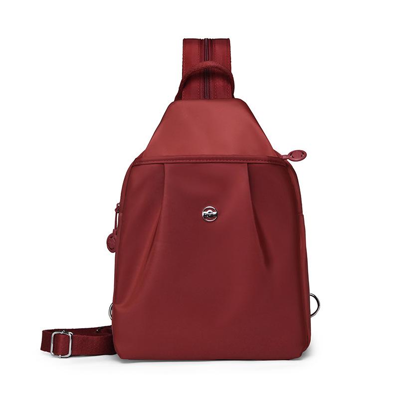 Schoolbag dual-purpose fashion backpack large capacity multi-function small travel chest backpack simple fashion women's messenger bag