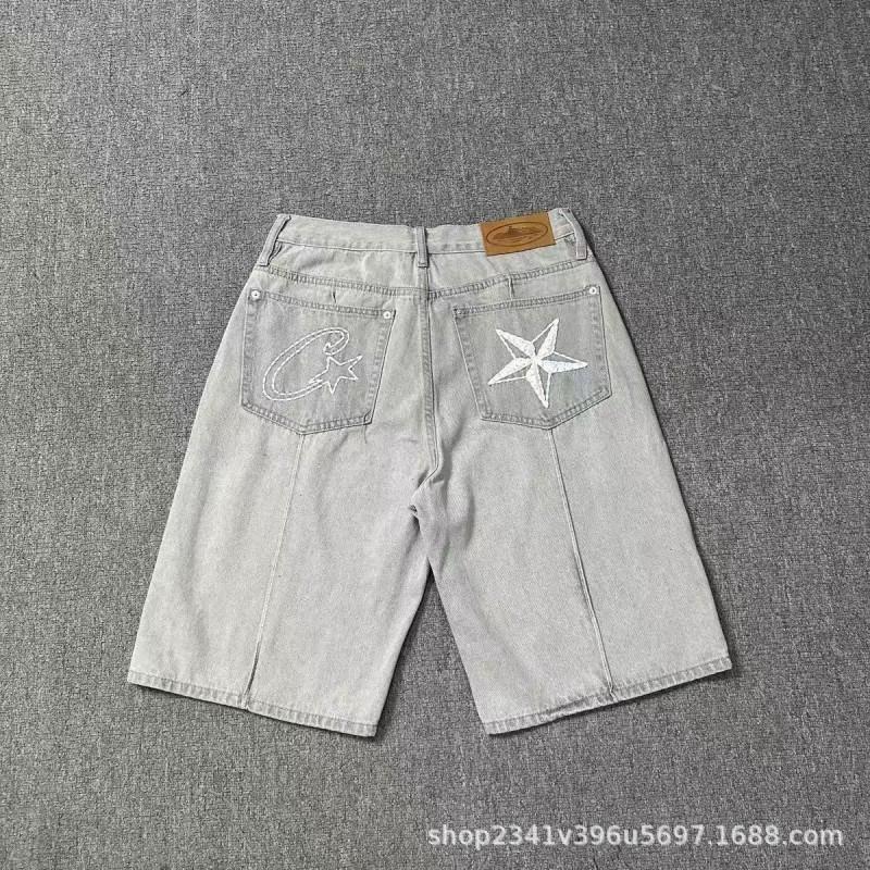 Corteiz Streetwear Džinsa Jaka Ar Zvaigžņu