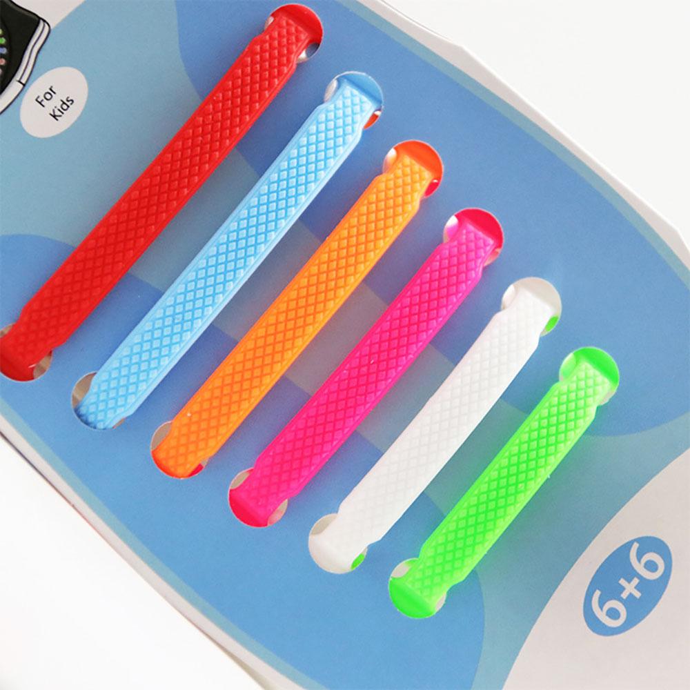 Silicone World Silicone Elastic Shoelaces Unisex Athletic No Tie Shoe Lace All Sneakers Fit Quick Shoe Lace For Adults Kids