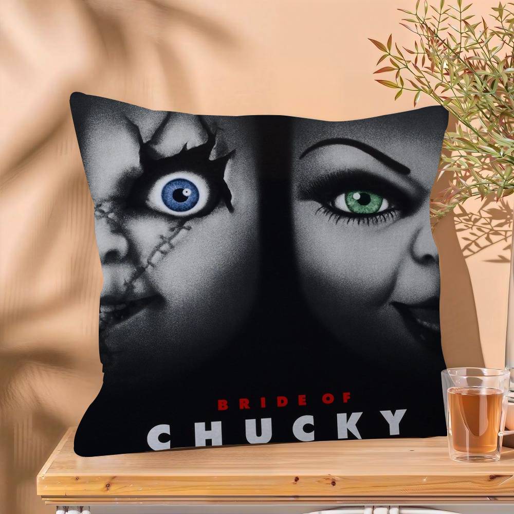 Klassische Chucky Horrorfilm Kissenhülle Sofakissenhülle Wohnzimmer Dekoration Kindergeschenk