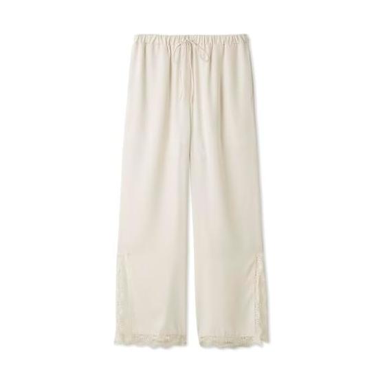 SNIDEL Satin Lace Long Pants SHFP262033 Women s