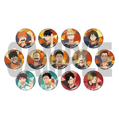 Anime "Haikyu" Glittery Can Badge Collection 2 13-piece BOX