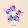 5Pcs/Lot Lampwork  Glass Love Heart Beads Charms Pendant Diy Handmade Jewelry Making Accessories