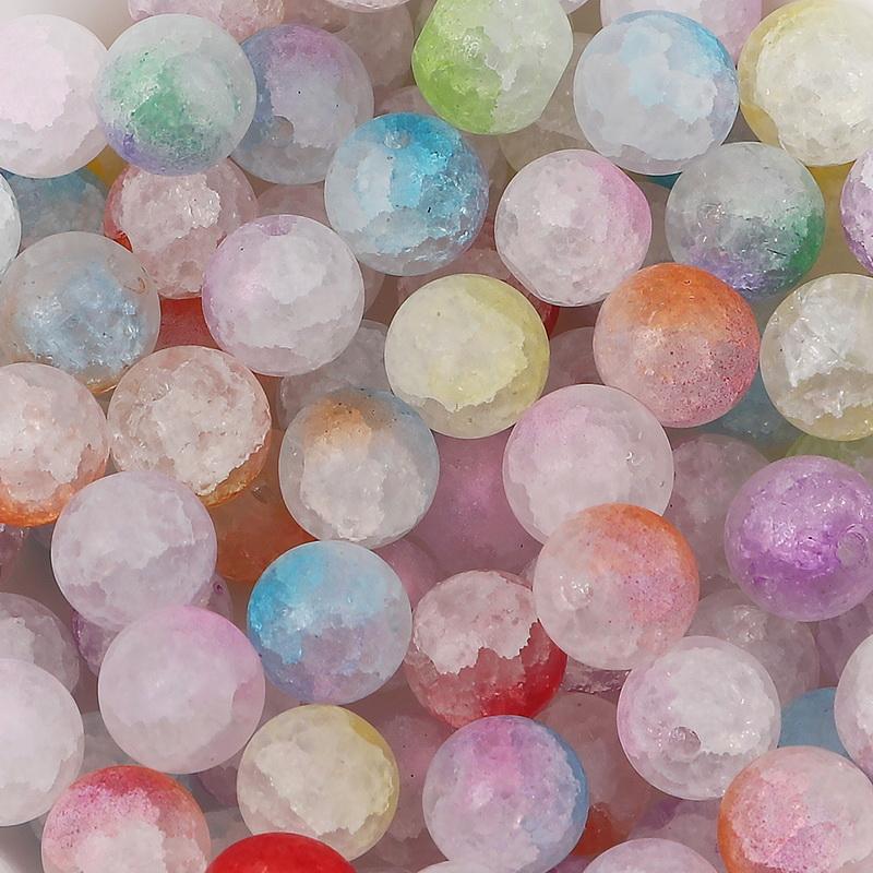 

30/50 шт. хрустальные стеклянные бусины нефритовые фрагментированные двойные защемленные круглые свободные бусины-разделители для DIY ожерелья, браслета, изготовления ювелирных изделий разноцветный