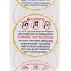 500Pcs Candle Warning Label Candle Jar Container Stickers Melting Safety Label