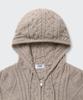 Musinsa Standard Aran Cable Knit Hooded Zip-Up [Oatmeal]
