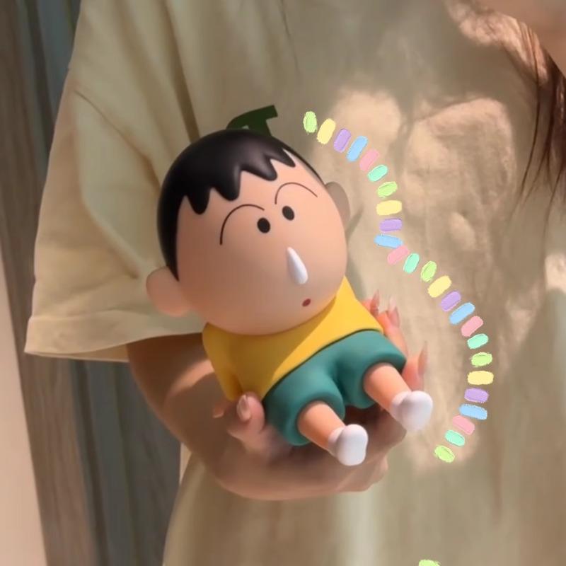 Crayon Shinchan Anime Girl Gift Phone Holder Desktop Decor Pyjama Shinchan Model Toy Figure