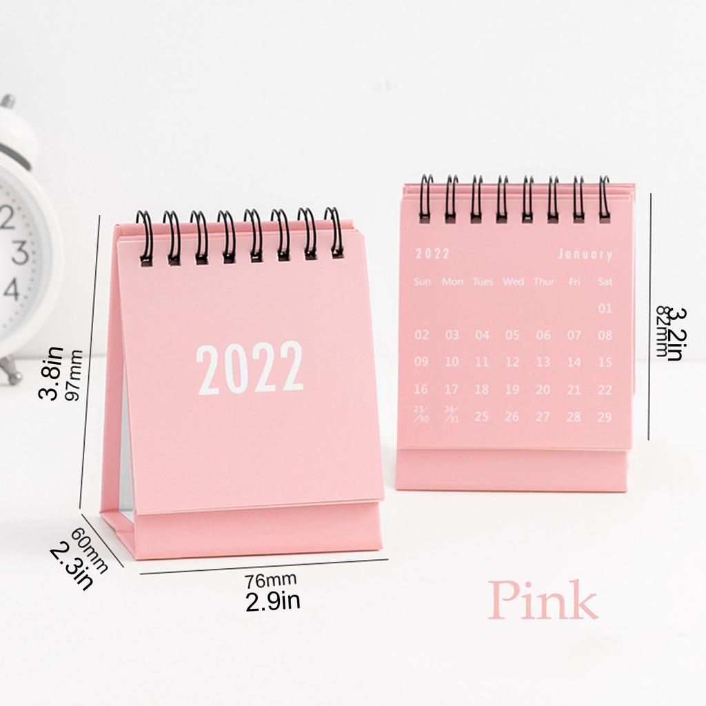 2022 Desk Calendar Desktop Standing Flip Monthly Calendar For School Home Schedule Planner