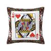 Queen Of Hearts Square Pillowcase Cushion Cover Pillow Case Throw Pillow Cover for Home Bedroom Car