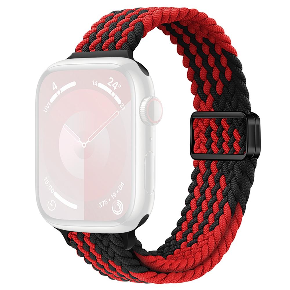 KALEBOL Braided Watch Strap For Apple Watch Series 10 Ultra 9 8 7 SE 6 5 4 3 2 1 46mm 49mm 45mm 44mm Magnetic Nylon Wristbands