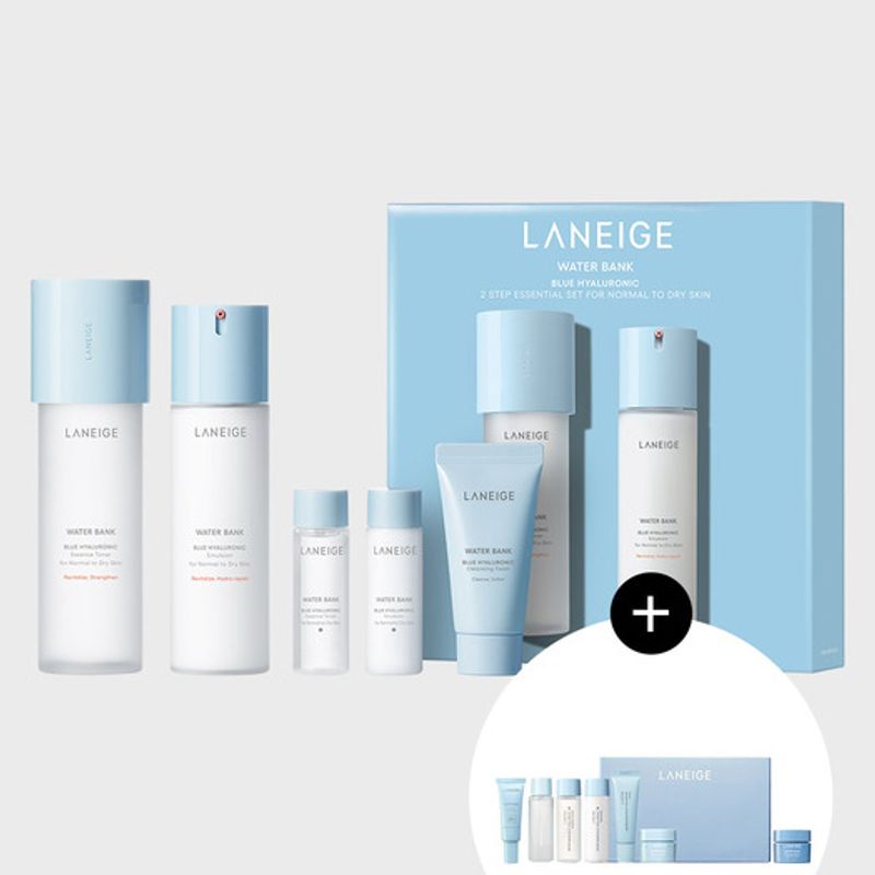 

Набор Water Bank Blue Hyaluronic Basic из 2 предметов oily skin