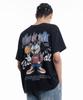 CREAM SODA LAB Loud Basketball Burning Gray Short Sleeve T-Shirt Black