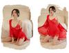 Plus Size Padded Cup Lace Lingerie - Sexy Two-Piece Set