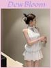 Black Hollow Out Dress With Back Tie For Summer Party Style Women