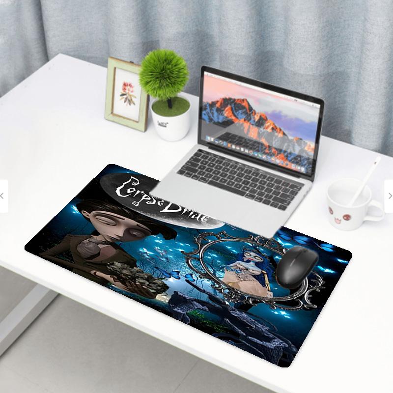 Corpse Bride Print Mouse Pad, Anti‑Slip Desktop keyboard Mat, for PC Laptop Gaming Working Daily Use, Cool Festival Surprise Gift