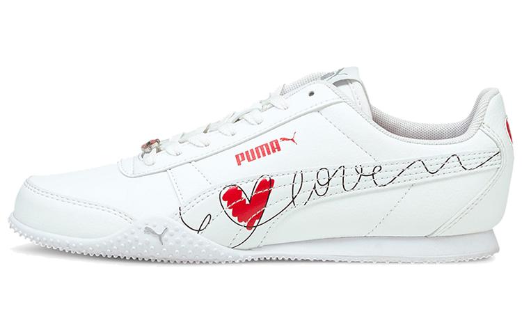 PUMA Bella Valentine White Red Black Women s 368868-01 35.5