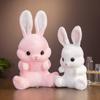 45/55CM Lovely Sitting Rabbit Plush Toys Kawaii Long Ear Bunny Plush Pillow Stuffed Soft Dolls Children Birthday Brinquedos Gift