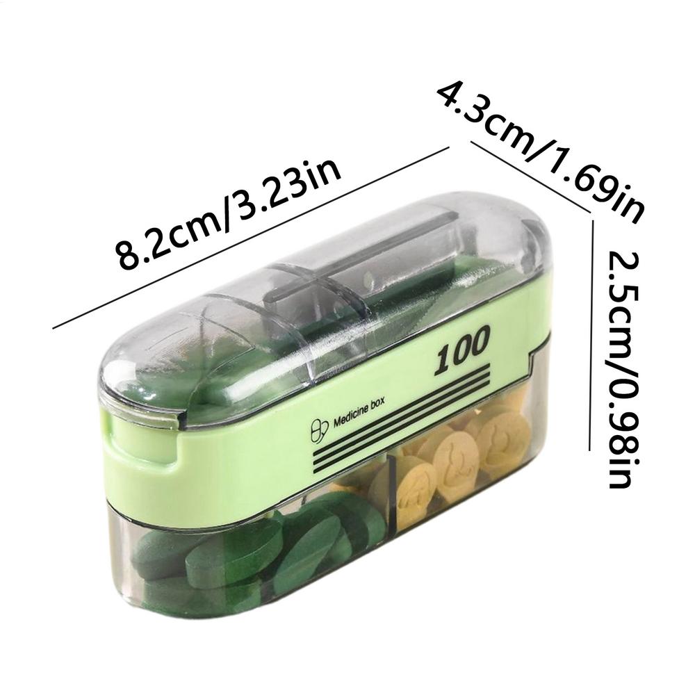 Портативный таблеткорез Регулируемый инструмент для резки лекарств Дорожный резак для таблеток Для пожилых людей Пациентов Путешественников Студентов