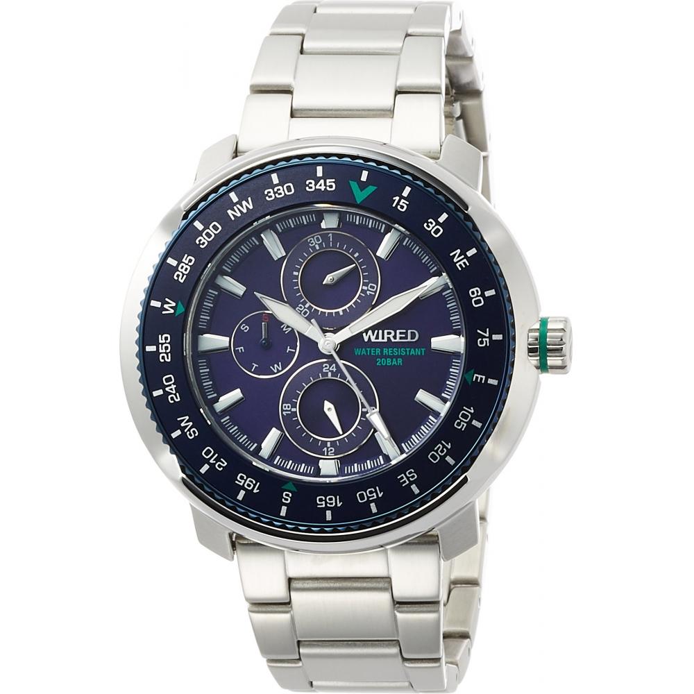

[Часы Seiko] WriStwatch Wired Solidity вращающийся безель с простым калибром Agat416 Men S Silver